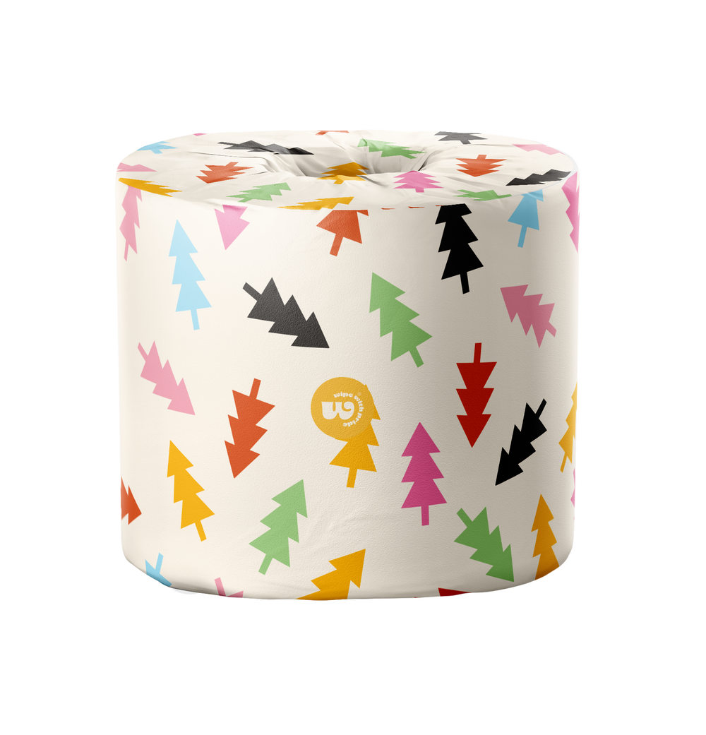 100% Bamboo Toilet Paper - Christmas