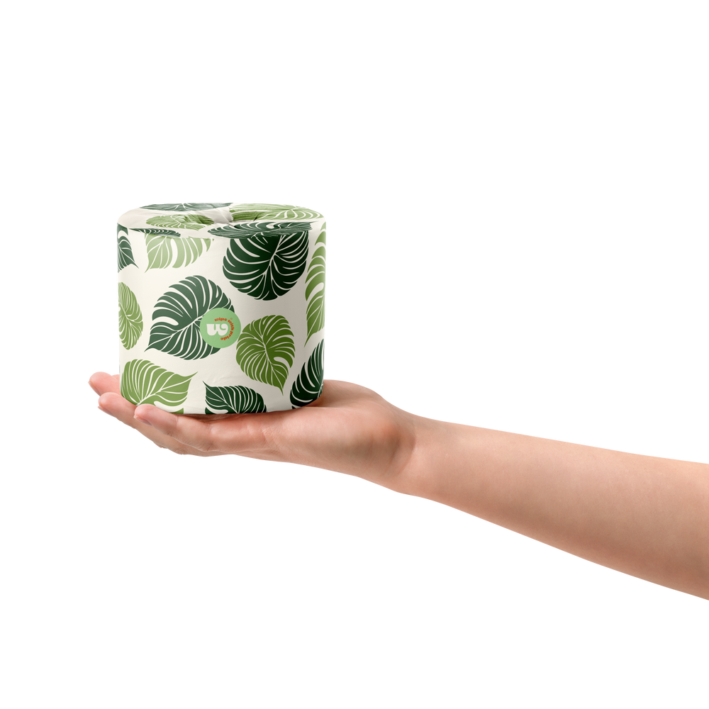 Soft sustainable bamboo toilet paper for home use