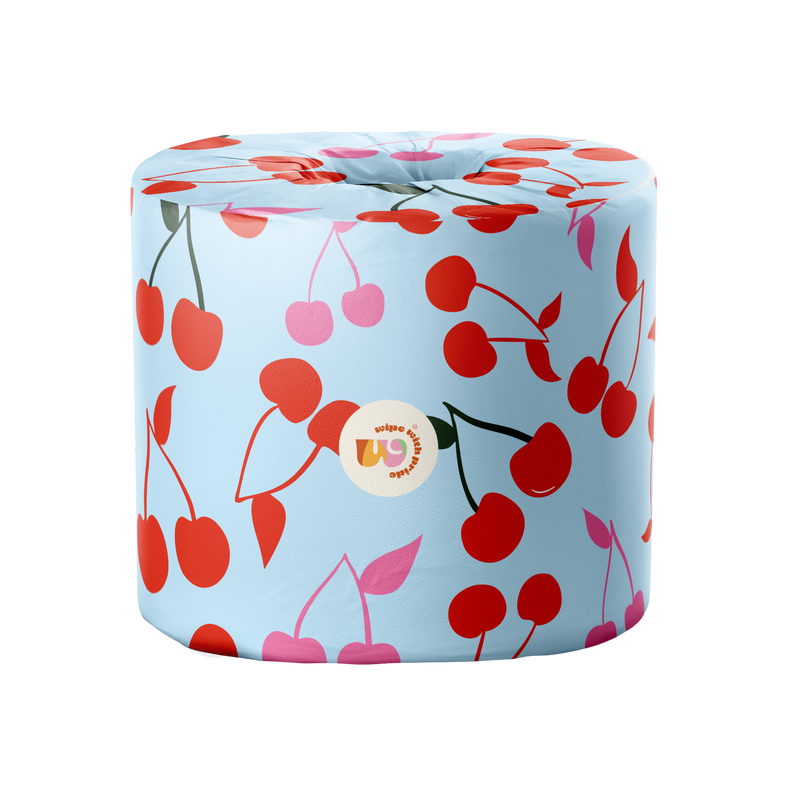 Stylish bamboo toilet paper roll with funky packaging