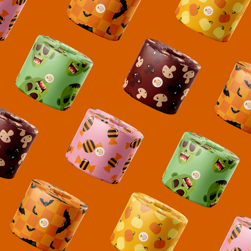 100% Bamboo Toilet Paper - Halloween