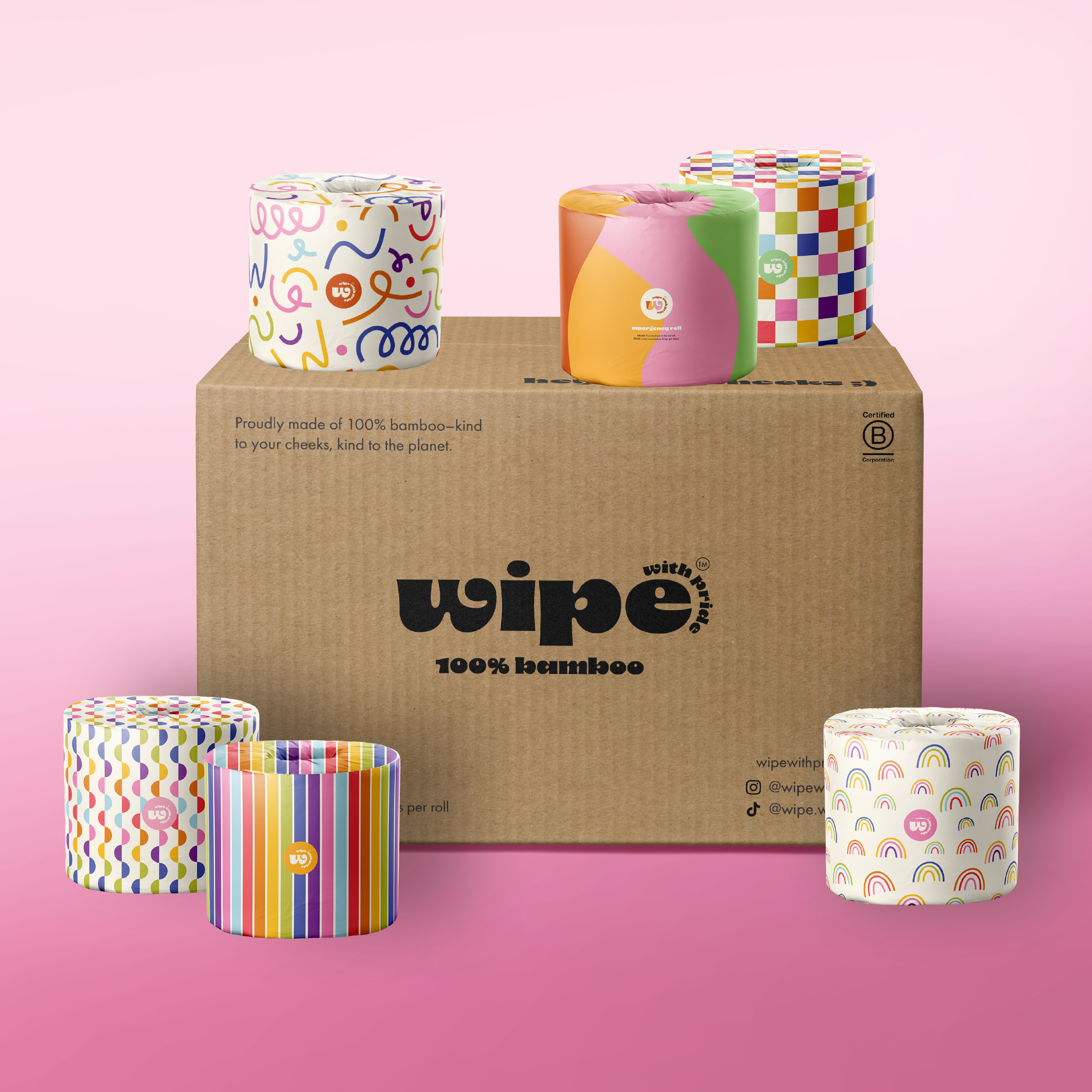 Pride Collection Bamboo Toilet Paper | Premium 3-Ply