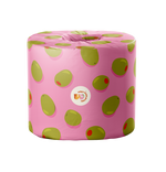 Stylish bamboo toilet paper roll with funky packaging